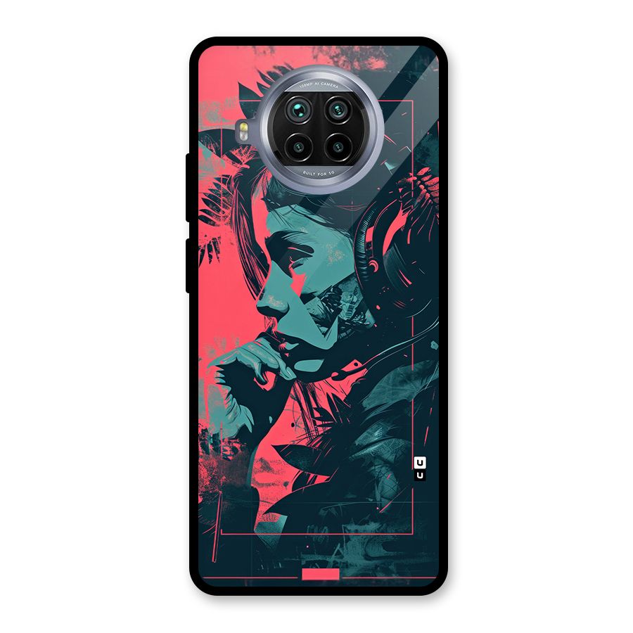 Musical Illustration Glass Back Case for Mi 10i