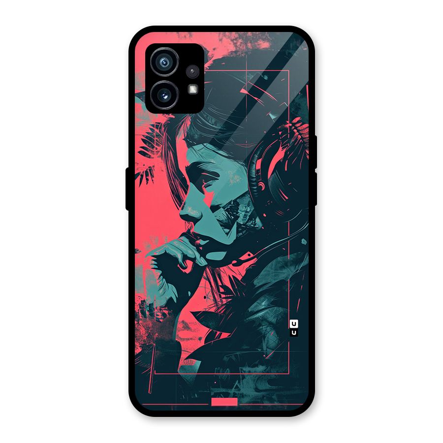 Musical Illustration Glass Back Case for Nothing Phone 1