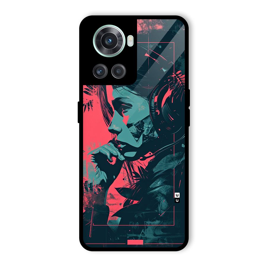 Musical Illustration Glass Back Case for OnePlus 10R