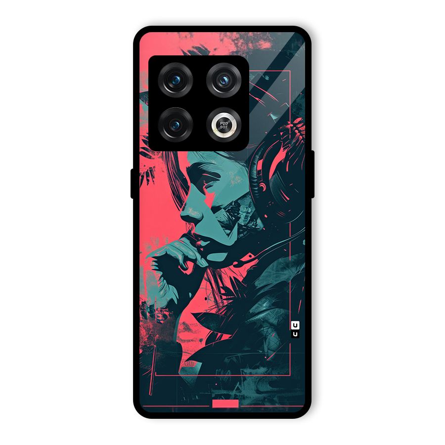 Musical Illustration Glass Back Case for OnePlus 10 Pro 5G