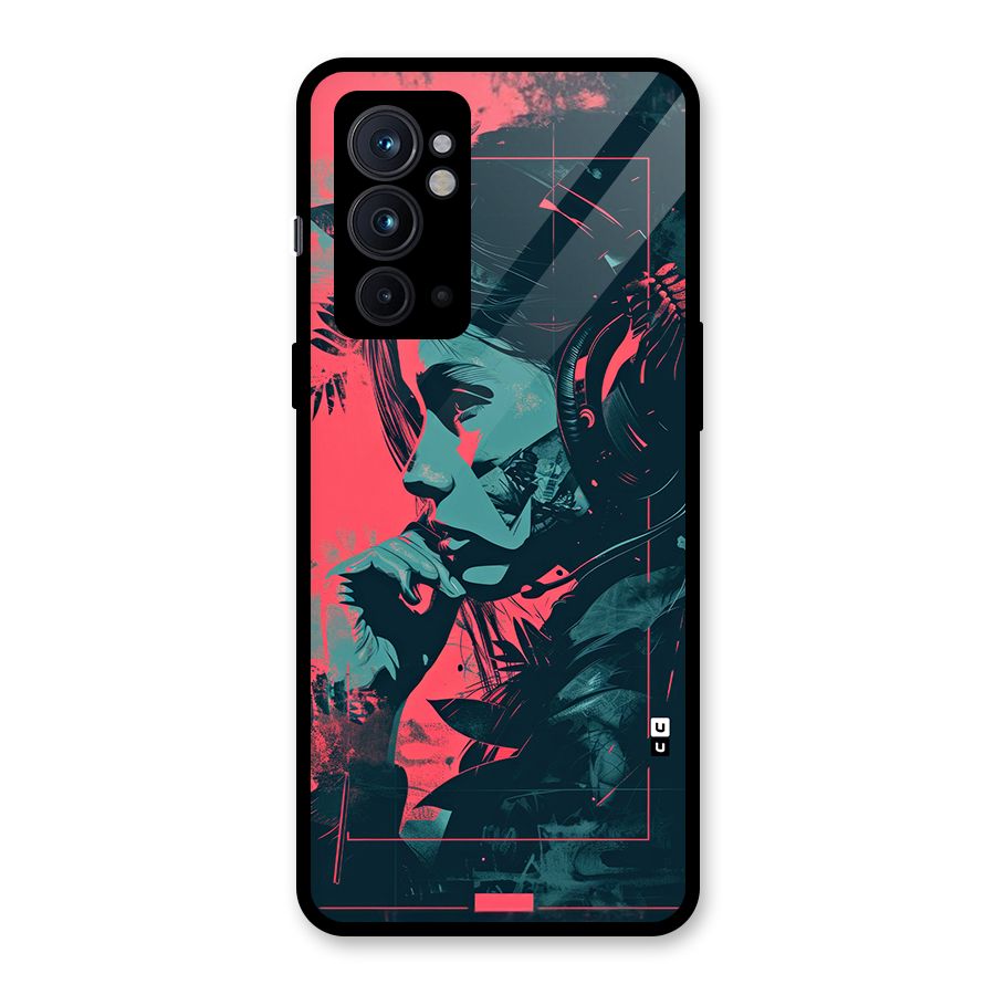 Musical Illustration Glass Back Case for OnePlus 9RT 5G