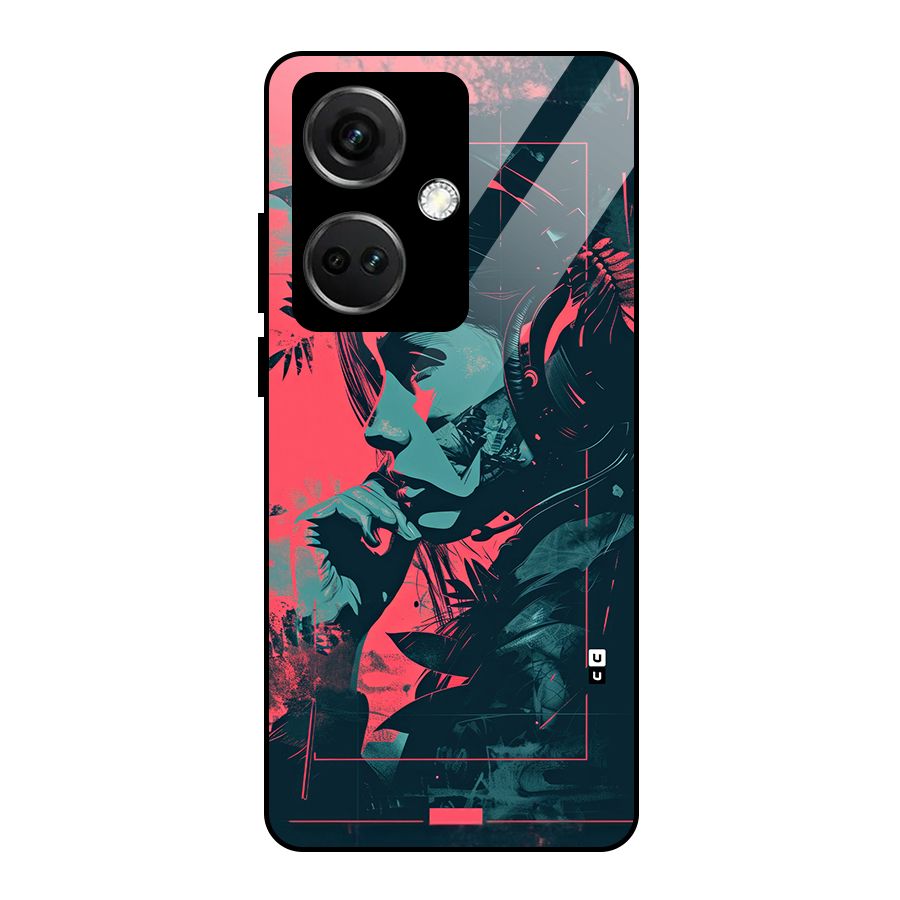 Musical Illustration Glass Back Case for OnePlus Nord CE 3 5G