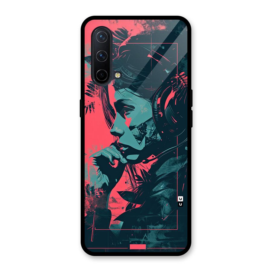 Musical Illustration Glass Back Case for OnePlus Nord CE 5G