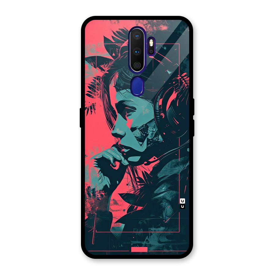 Musical Illustration Glass Back Case for Oppo A9 (2020)
