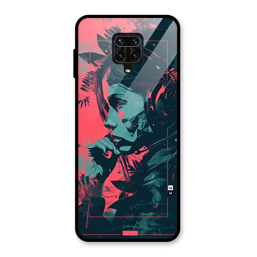 Musical Illustration Glass Back Case for Poco M2 Pro