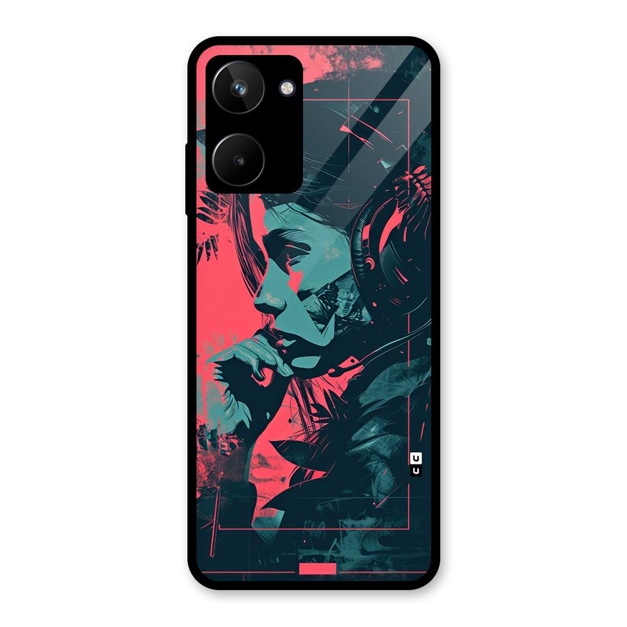 Musical Illustration Glass Back Case for Realme 10