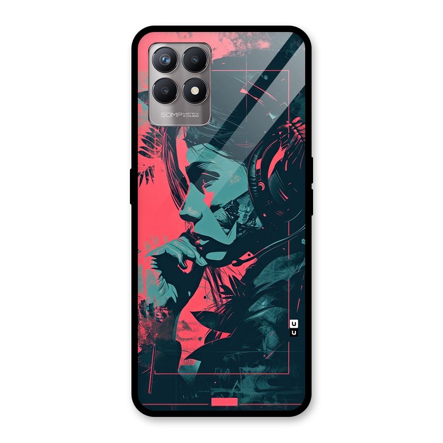 Musical Illustration Glass Back Case for Realme 8i