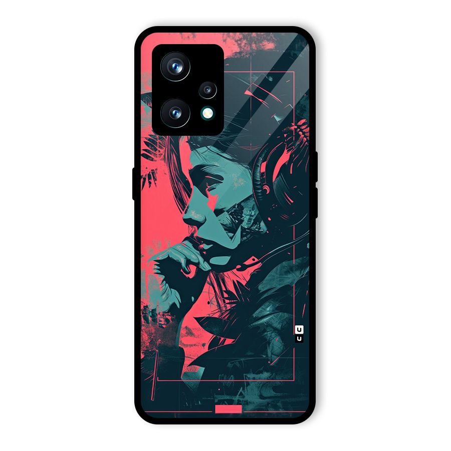 Musical Illustration Glass Back Case for Realme 9 Pro Plus 5G
