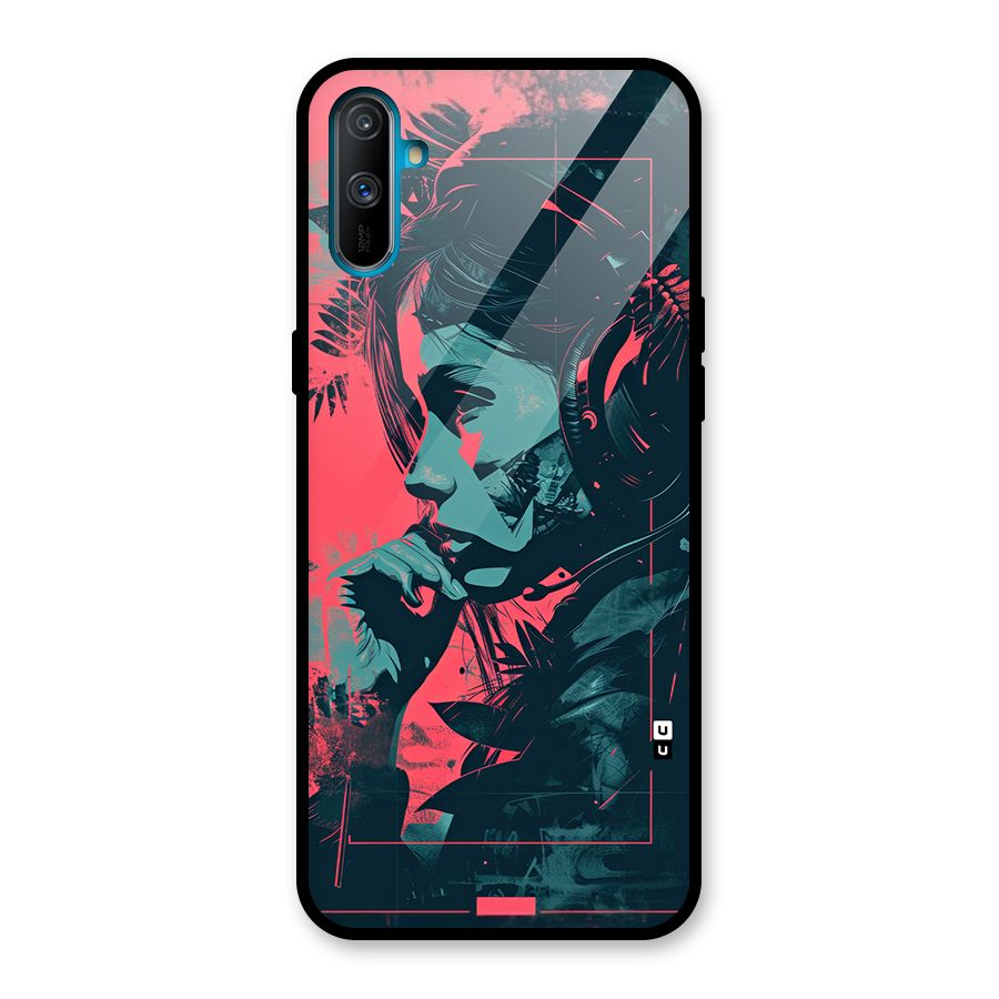 Musical Illustration Glass Back Case for Realme C3