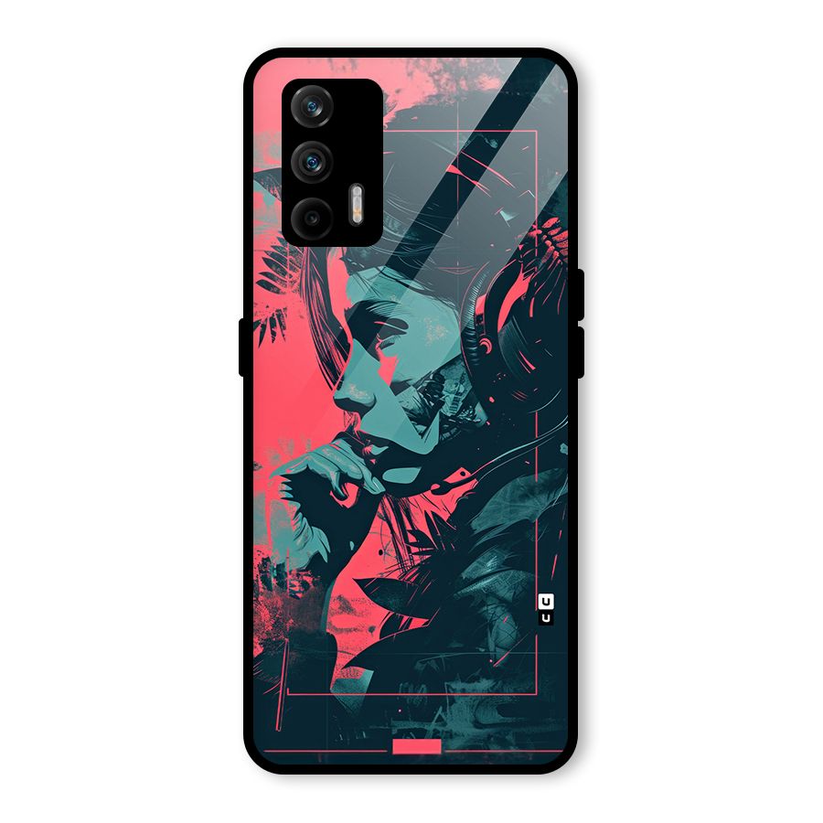 Musical Illustration Glass Back Case for Realme X7 Max