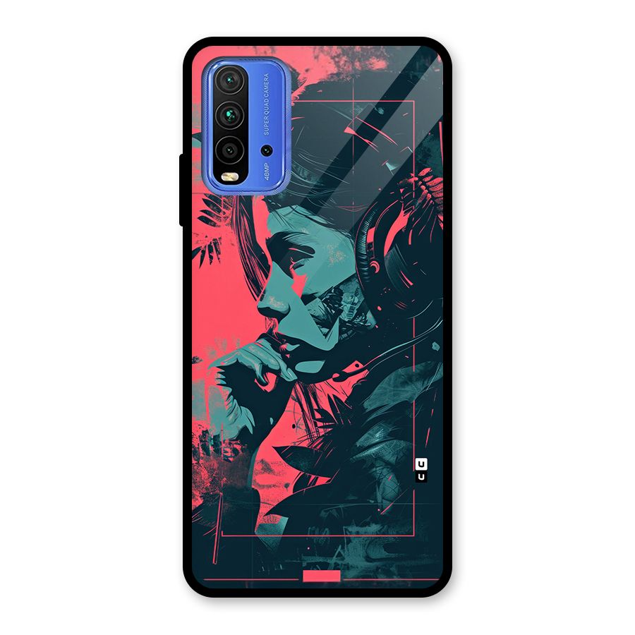 Musical Illustration Glass Back Case for Redmi 9 Power