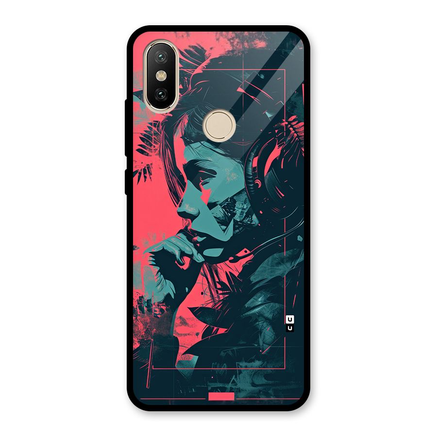 Musical Illustration Glass Back Case for Redmi A2