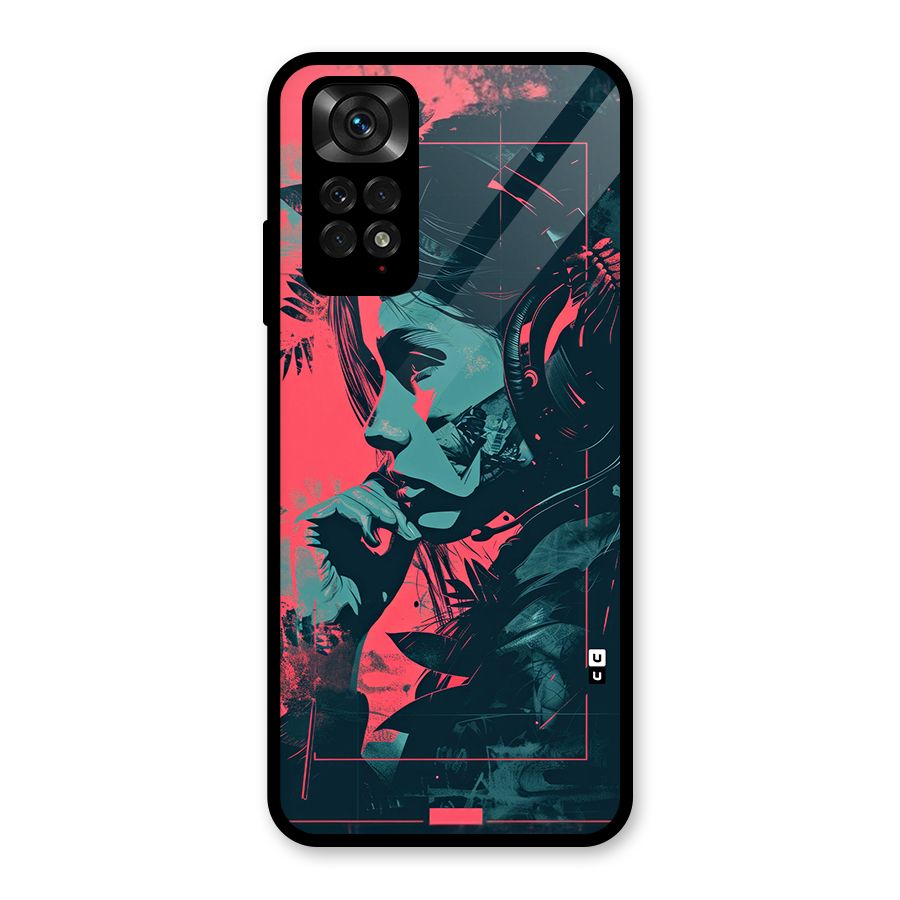 Musical Illustration Glass Back Case for Redmi Note 11S
