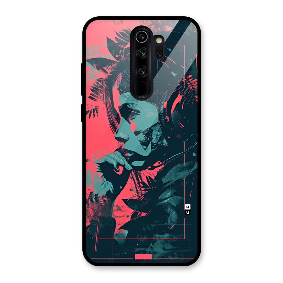 Musical Illustration Glass Back Case for Redmi Note 8 Pro