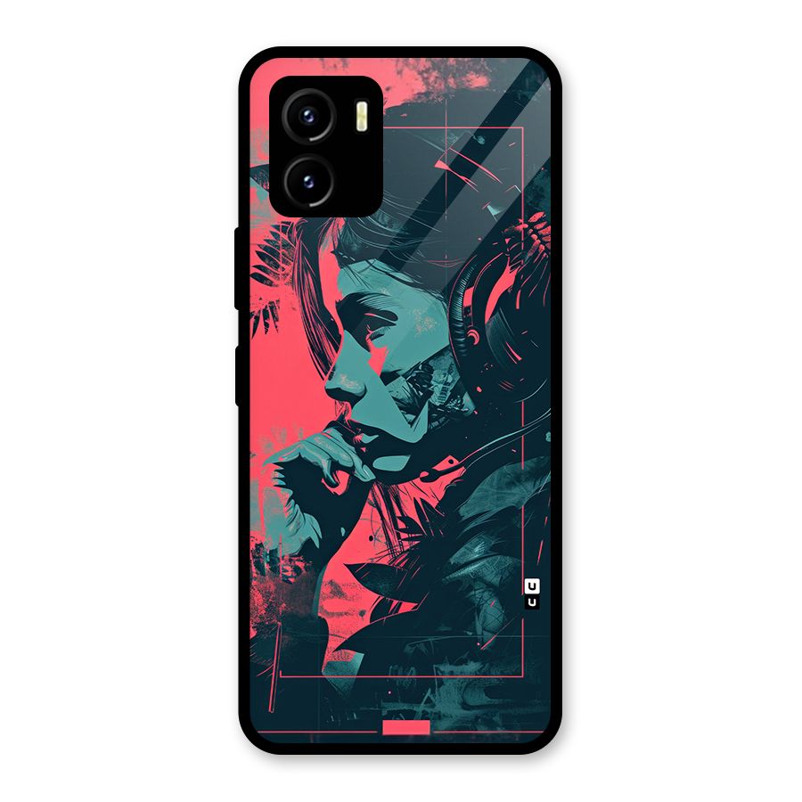 Musical Illustration Glass Back Case for Vivo Y15s