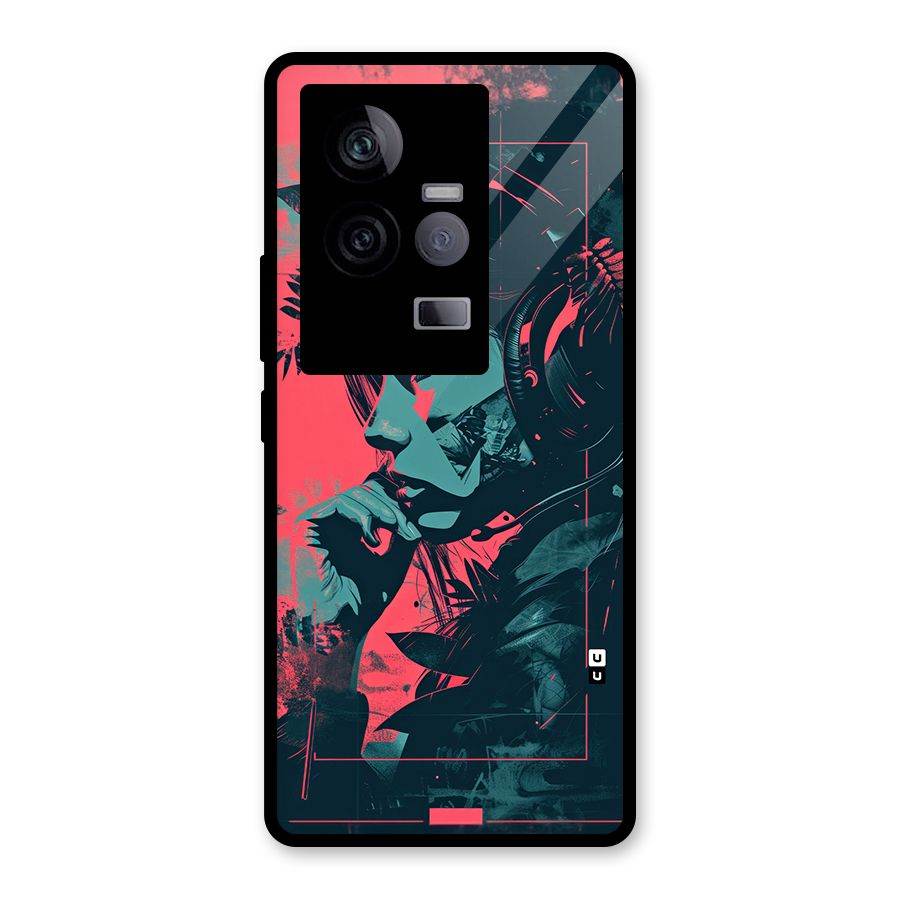 Musical Illustration Glass Back Case for Vivo iQOO 11 5G