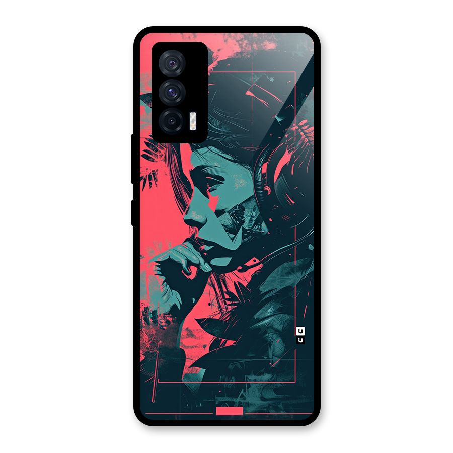 Musical Illustration Glass Back Case for Vivo iQOO 7 5G