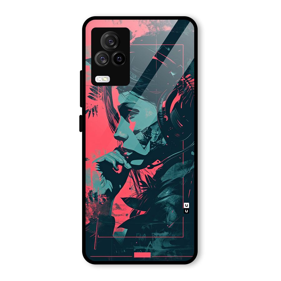 Musical Illustration Glass Back Case for Vivo iQOO 7 Legend 5G