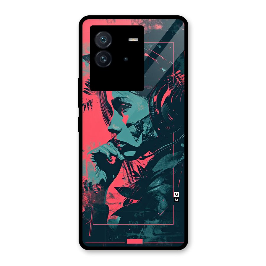 Musical Illustration Glass Back Case for Vivo iQOO Neo 6 5G