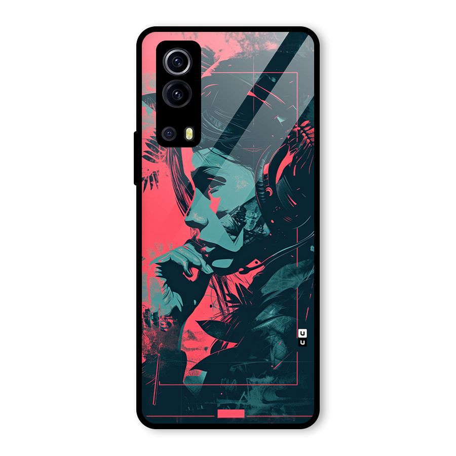 Musical Illustration Glass Back Case for Vivo iQOO Z3