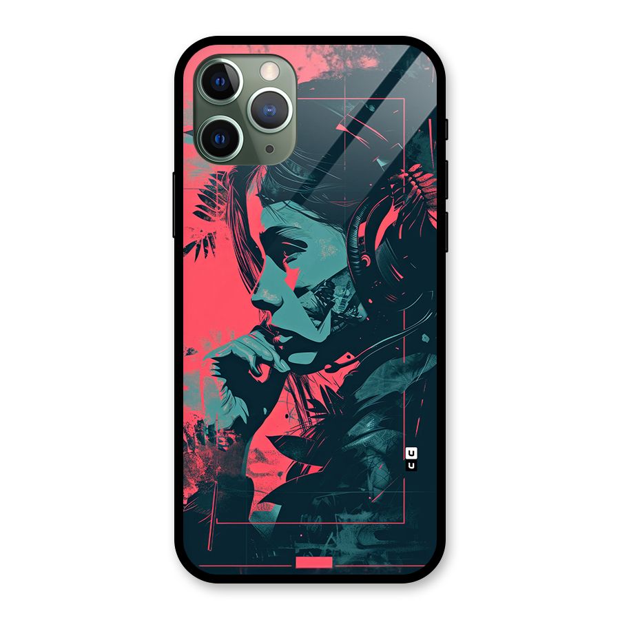 Musical Illustration Glass Back Case for iPhone 11 Pro