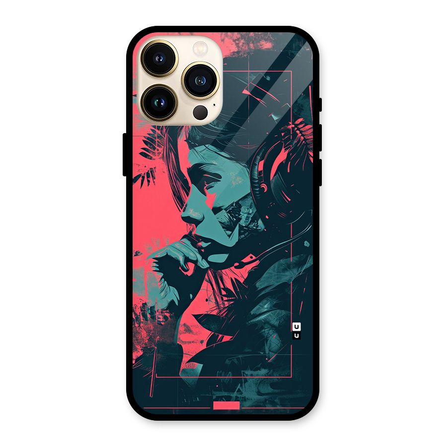 Musical Illustration Glass Back Case for iPhone 13 Pro Max