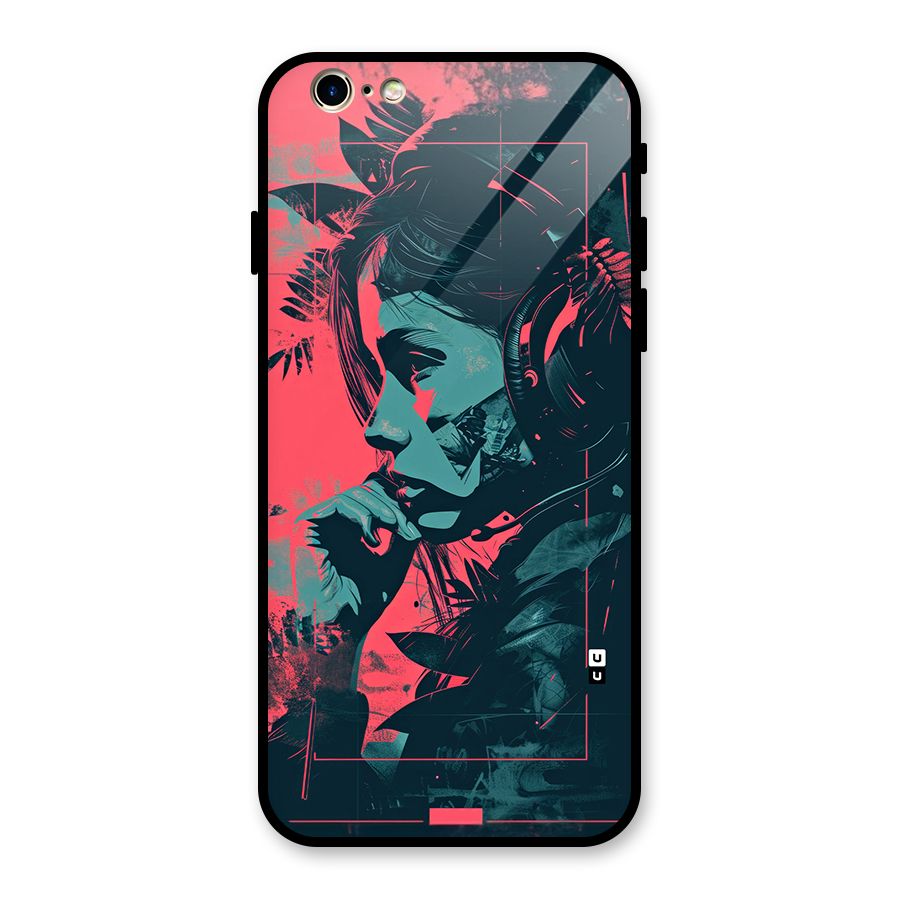 Musical Illustration Glass Back Case for iPhone 6 6S