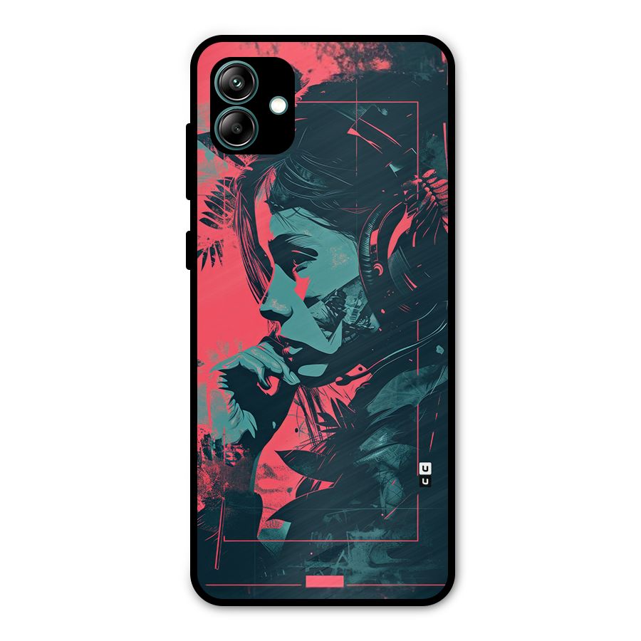 Musical Illustration Metal Back Case for Galaxy A04