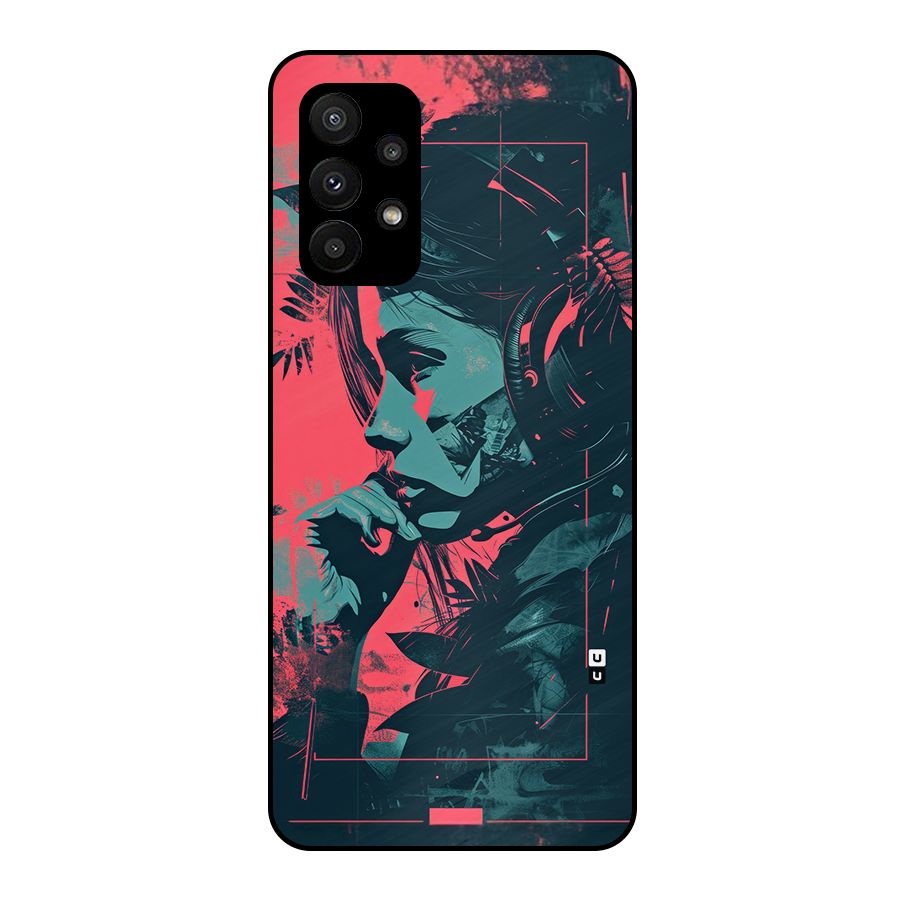 Musical Illustration Metal Back Case for Galaxy A23