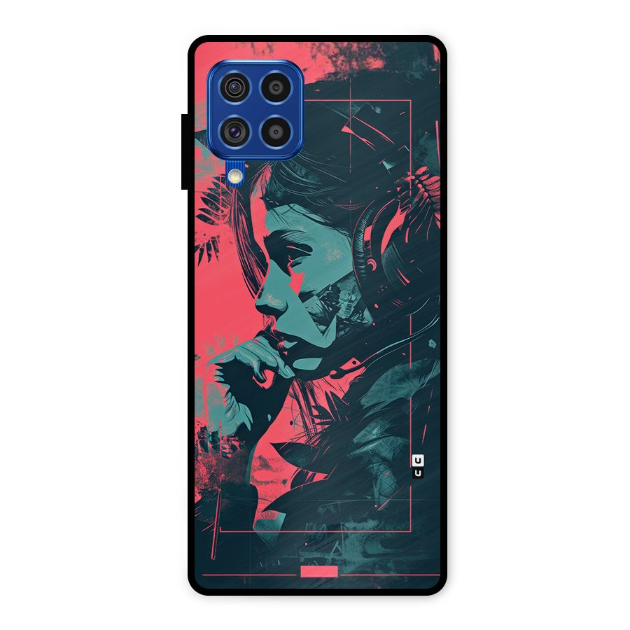 Musical Illustration Metal Back Case for Galaxy F62