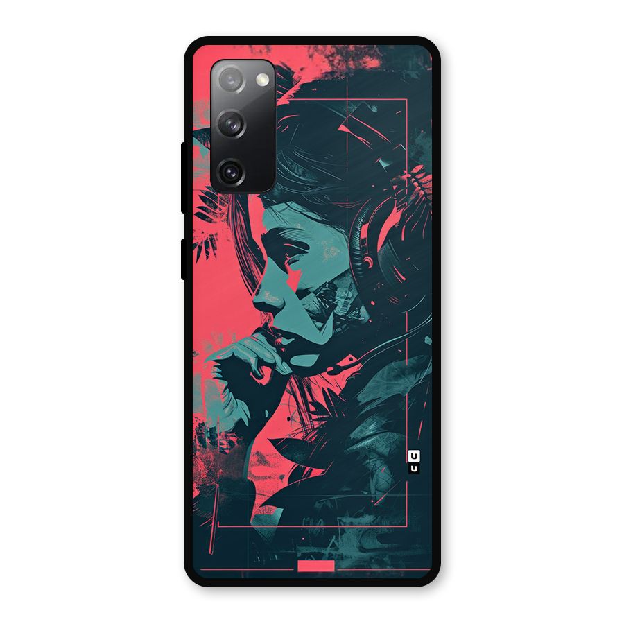 Musical Illustration Metal Back Case for Galaxy S20 FE 5G