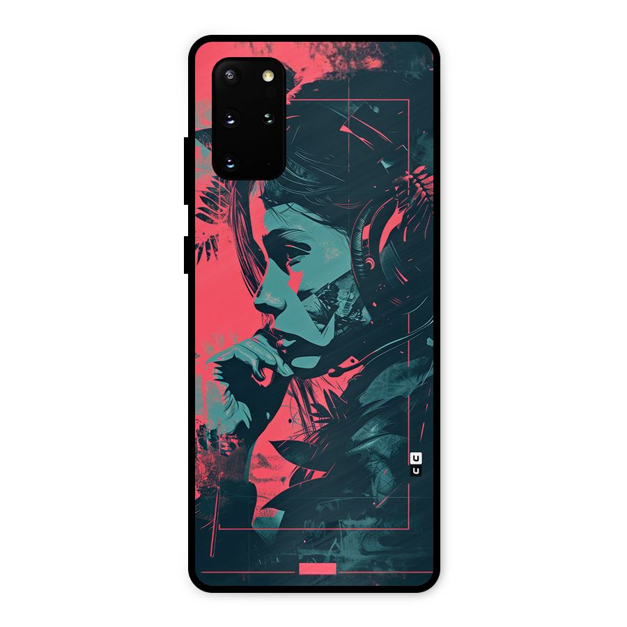 Musical Illustration Metal Back Case for Galaxy S20 Plus