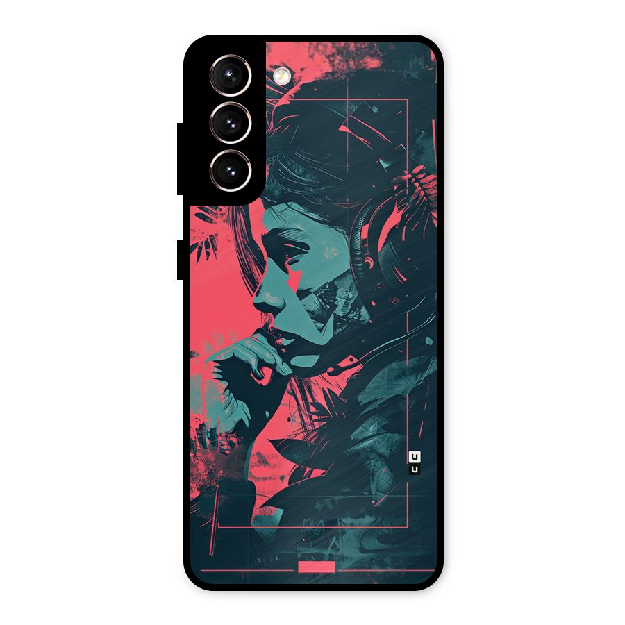 Musical Illustration Metal Back Case for Galaxy S21 5G