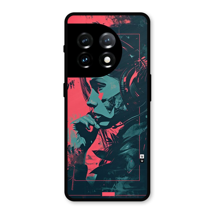 Musical Illustration Metal Back Case for OnePlus 11