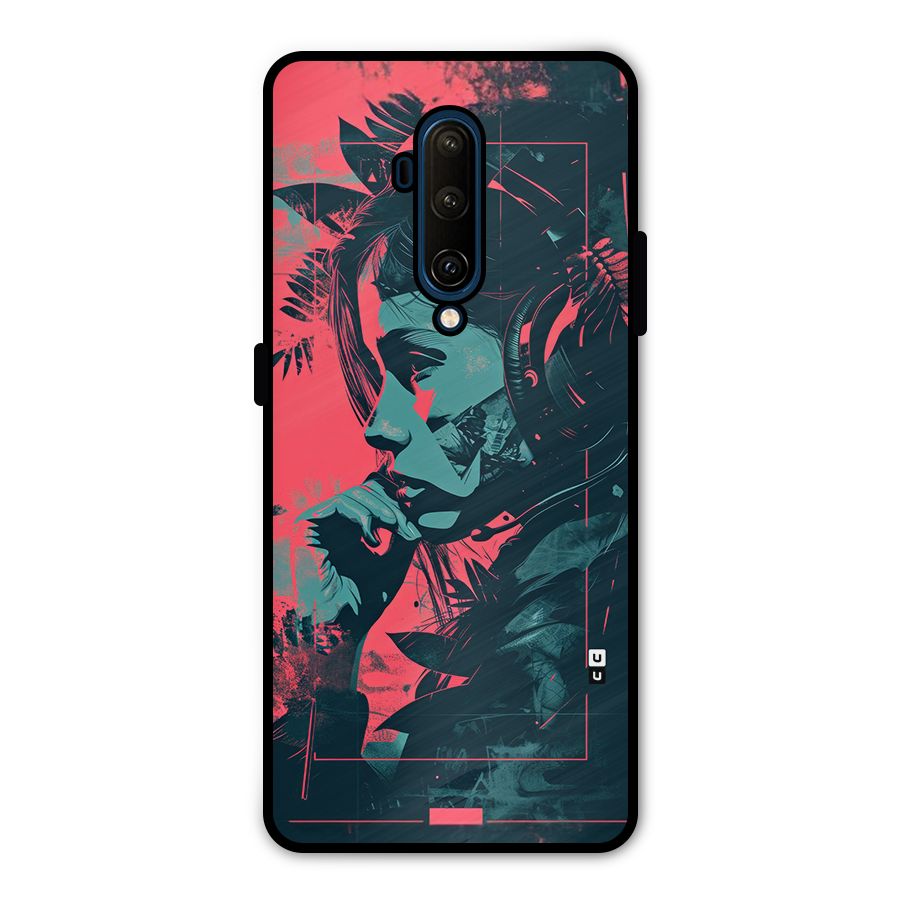 Musical Illustration Metal Back Case for OnePlus 7T Pro