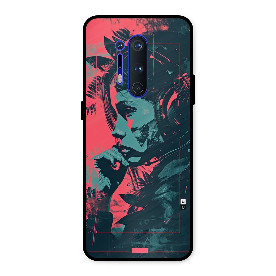 Musical Illustration Metal Back Case for OnePlus 8 Pro