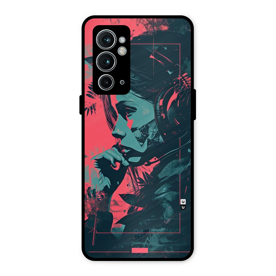 Musical Illustration Metal Back Case for OnePlus 9RT 5G