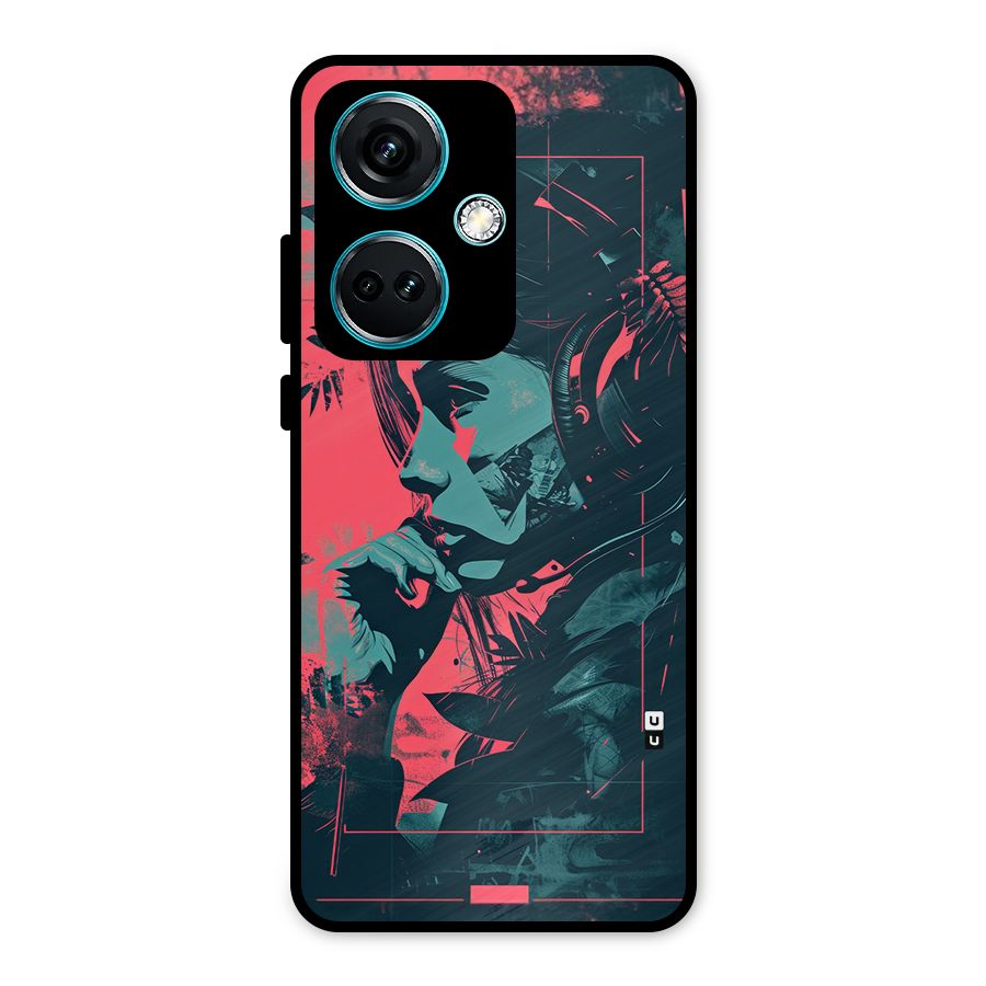 Musical Illustration Metal Back Case for OnePlus Nord CE 3 5G