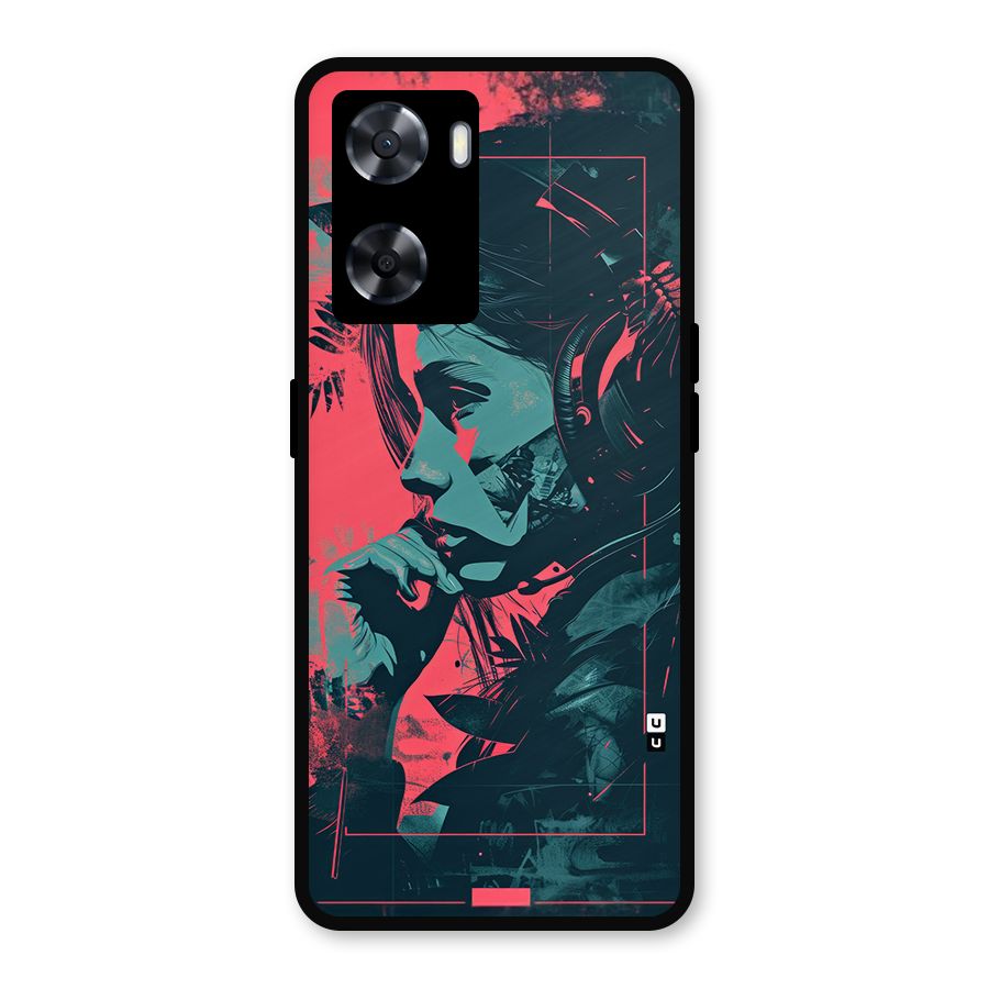 Musical Illustration Metal Back Case for OnePlus Nord N20 SE