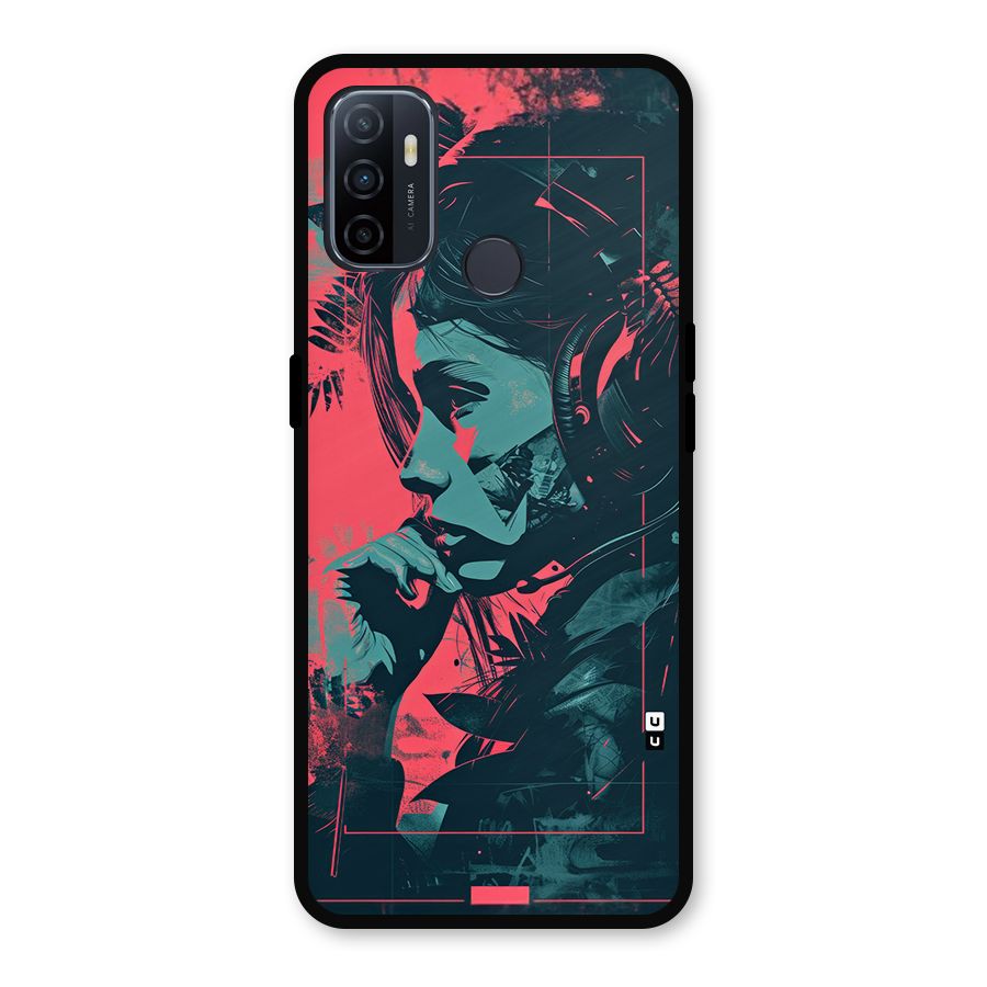 Musical Illustration Metal Back Case for Oppo A53