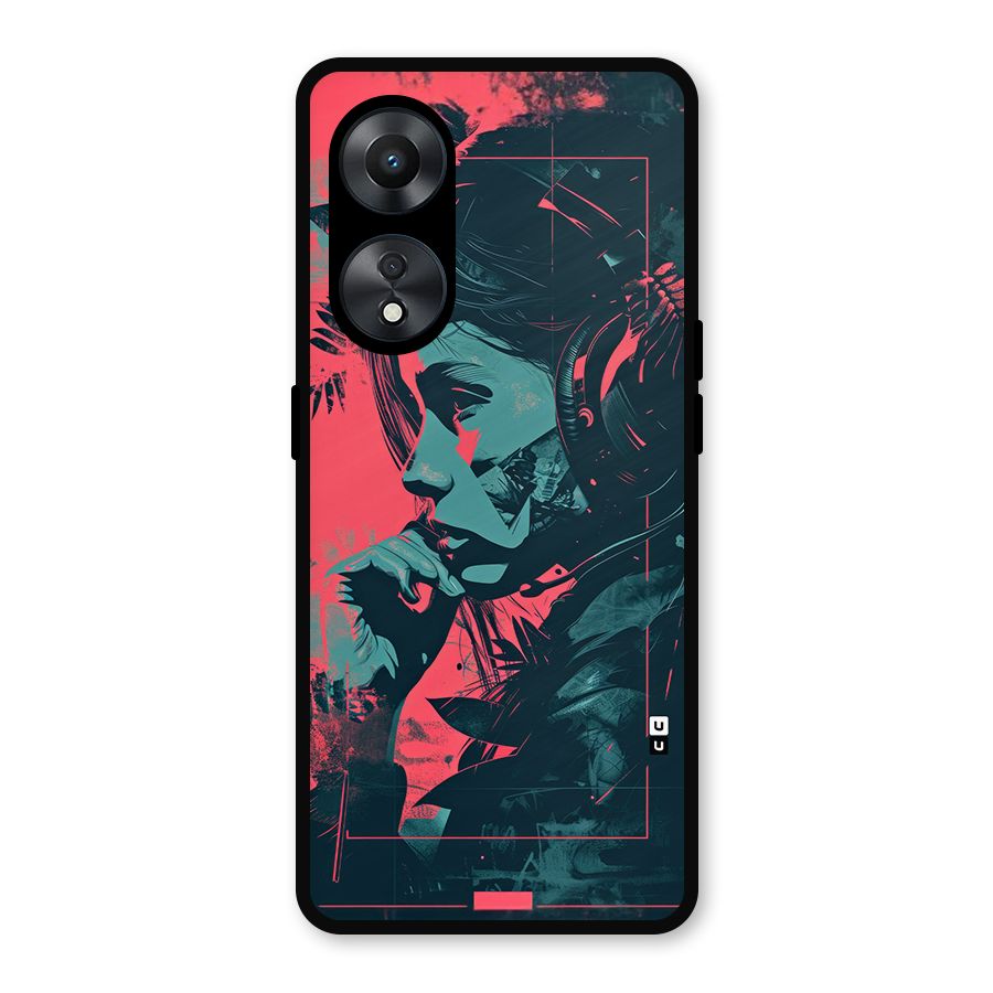 Musical Illustration Metal Back Case for Oppo A78