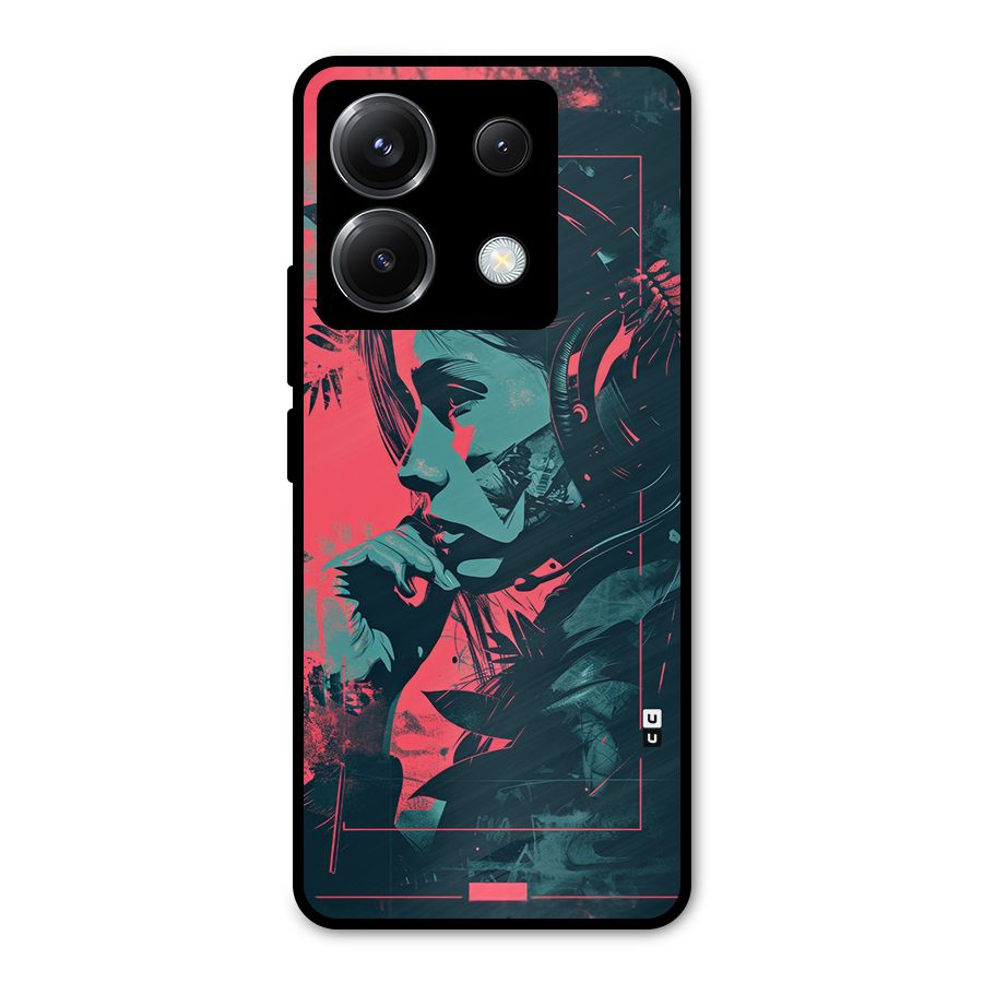 Musical Illustration Metal Back Case for Poco X6