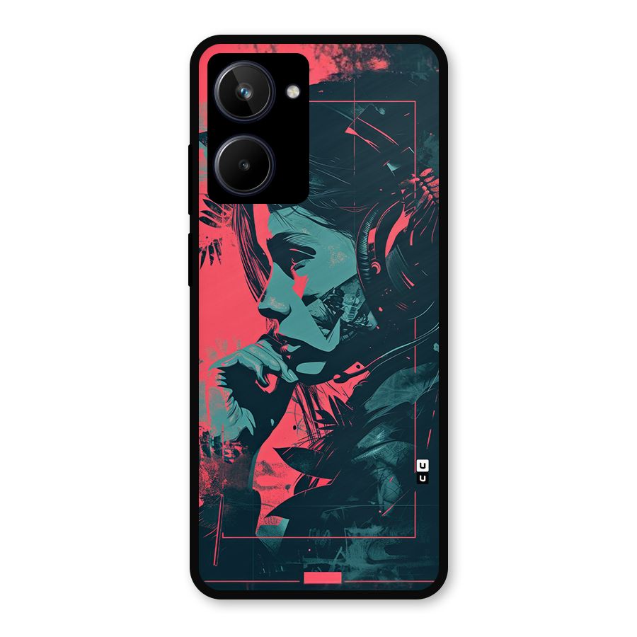 Musical Illustration Metal Back Case for Realme 10