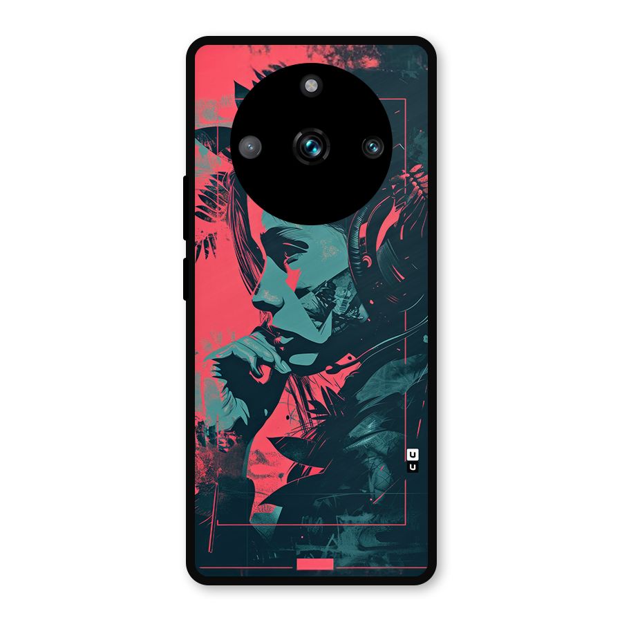 Musical Illustration Metal Back Case for Realme 11 Pro Plus