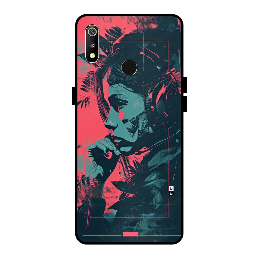 Musical Illustration Metal Back Case for Realme 3