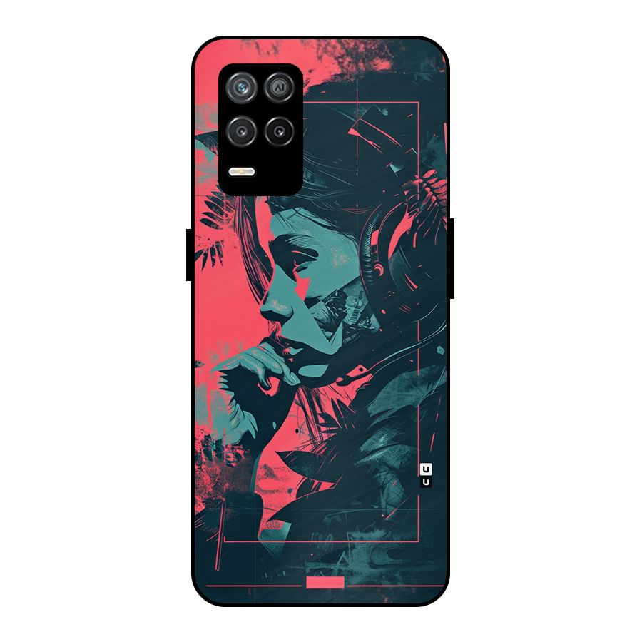 Musical Illustration Metal Back Case for Realme 8s 5G