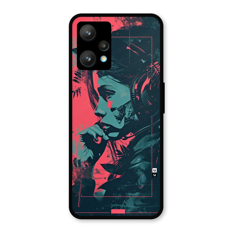 Musical Illustration Metal Back Case for Realme 9 Pro Plus 5G