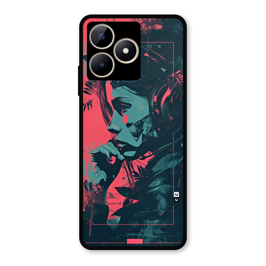 Musical Illustration Metal Back Case for Realme C53