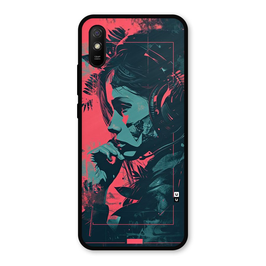 Musical Illustration Metal Back Case for Redmi 9i