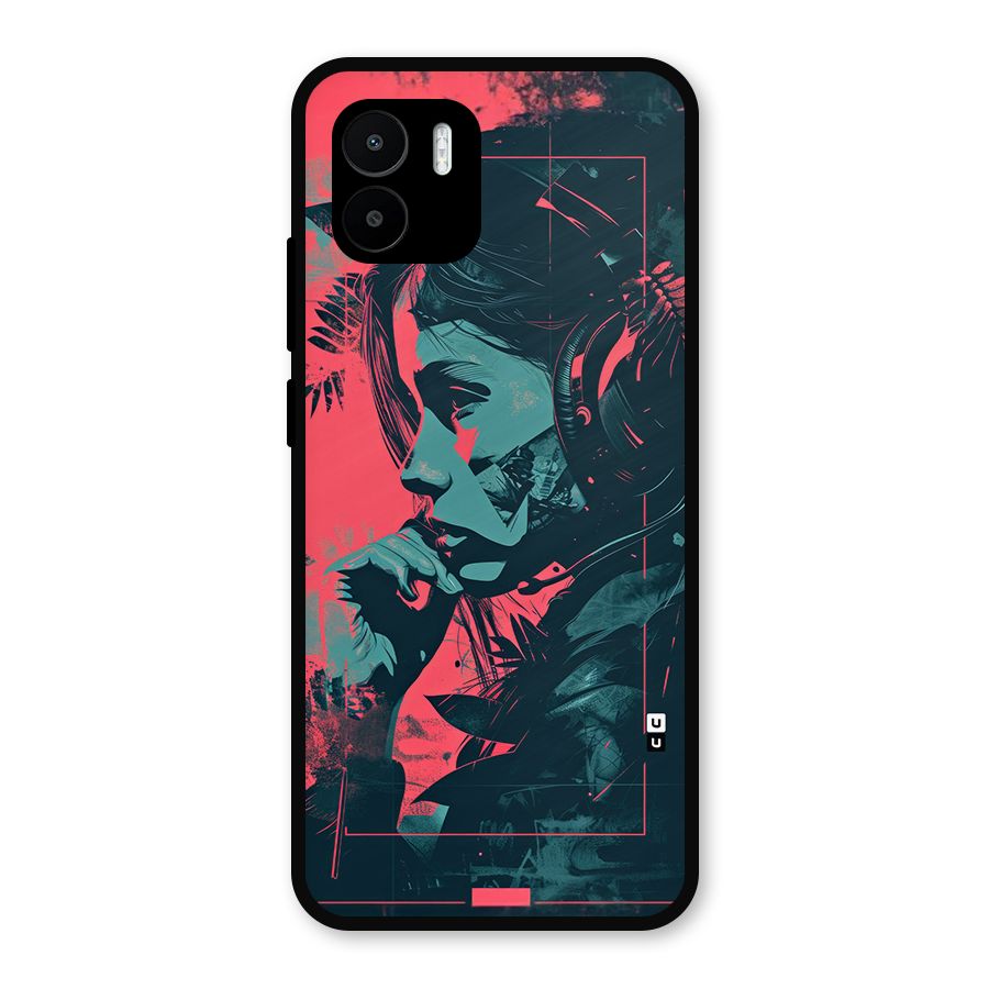 Musical Illustration Metal Back Case for Redmi A1